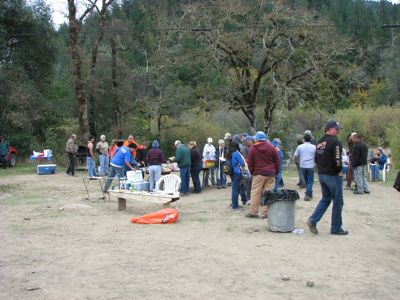 Volunteers at the Eel River Cleanup, November 2011