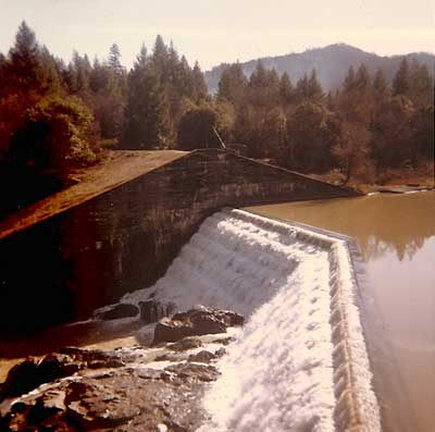 1964 Eel River at Van Arsdale after the flood